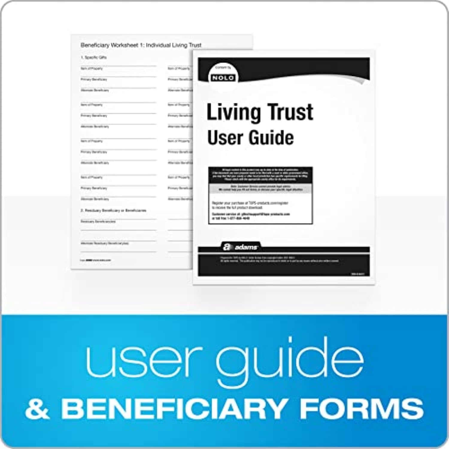 Adams Living Trust Kit, Paper Forms and Instructions, Plus Downloadable Content, Details on Packaging (K305) - Image 5